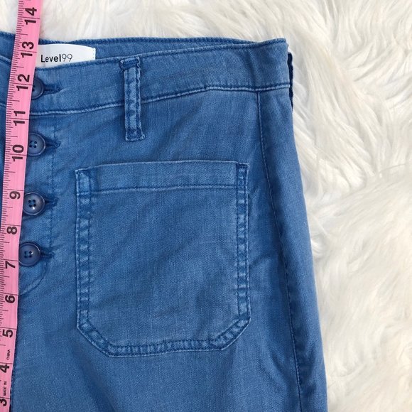 Anthropologie Blue Wide Leg Pants - Picture 9 of 16